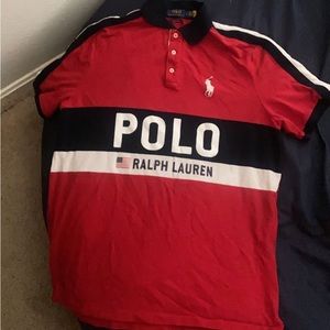 Button down Polo Ralph Lauren dress shirt Adult L can fit as XL